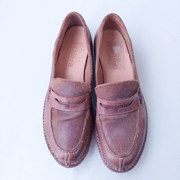 Bed Stu Reina Tan Rustic Cobbler Brown Leather Loafers Women's Sz 7 - Picture 6 of 16